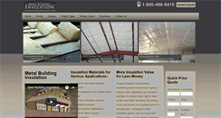Desktop Screenshot of metalbuildinginsulation.com